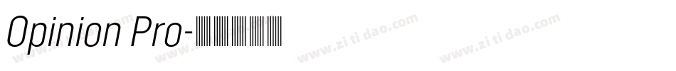 Opinion Pro字体转换